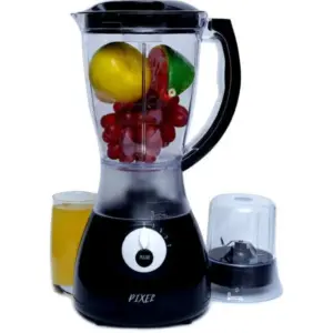 Official Brand Store | ⓘ100% Genuine Pixel 3in1 blender. Glass jar & plastic grinder Colour: Black. Capacity: 1.5 litres. Weight:1.2kg. 4 Speed Power: 350watts