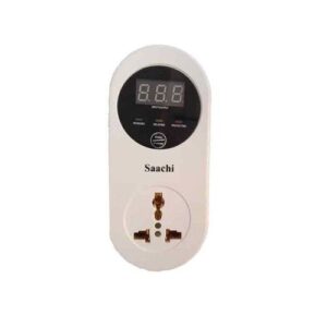 2 10 - Top Home Appliances Ug Key Features Default delay time:4s Surge protection for all electrical equipment Display of input and output voltage high output voltage protection low output voltage protection Material is flame retardant ABS Max current is 15A Input voltage: 140-270V Output voltage 220v