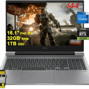 About this item 32GB RAM | 1TB SSD Equipped With The Most Powerful and Fast 13th Gen Intel 16-core i7-14650HX Processor 16.1″ FHD (1920×1080) IPS 144Hz Anti-glare, Dedicated Nvidia GeForce RTX 4060 8GB Graphic 1 x USB-C, 3 x SuperSpeed USB-A, 1 x HDMI 2.1, 1 x Ethernet RJ45 Windows 11 Home, RGB Backlit Keyboard, HyperX Audio, FHP Privacy Camera, Bluetooth 5.3, Fast Charge, Auth USB-C Hub