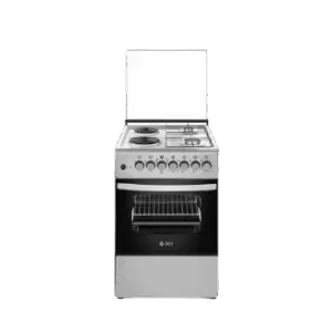 download - 2025-06-27T085832777 - tophomeappliances.ug SPJ Free Standing Cooker 50x50cm, 2 Gas Burners + 2 Hotplates, Dual Fuel Oven
