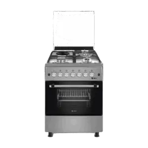 Product details 60 X 60cm 3 Gas Burner + 1 Electric Plate Premium Cooker with Electric Oven – Stainless Steel – Made in Turkey (3YR WRTY) Experience the perfect combination of style, durability, and performance with the SPJ 3 Gas Burner + 1 Electric Plate Cooker – a premium quality appliance made in Turkey, designed for modern kitchens and serious home chefs. Crafted with a full stainless steel body, this cooker not only adds a sleek, polished look to your kitchen but also offers unmatched resistance to rust, stains, and heat damage – ensuring long-lasting performance and effortless cleaning. Whether you're preparing family meals or hosting guests, this SPJ cooker delivers efficiency and flexibility, featuring three high-performance gas burners, one electric hot plate, and a spacious gas oven with a glass door and interior lighting for convenient baking and roasting. Key Features: ✅ Premium Turkish-Made Quality – Manufactured to high European standards for superior reliability and durability. ✅ Stainless Steel Finish – Sleek, rust-resistant body that’s easy to clean and stylish in any kitchen. ✅ 3 Gas Burners + 1 Electric Plate – Enjoy the flexibility of gas and electric cooking on a single appliance. ✅ Spacious Gas Oven – Even heat distribution with an oven light and viewing window for convenient monitoring. ✅ Glass Lid & Control Panel – Tempered glass top doubles as a splash guard and adds to its elegant design. ✅ Easy-to-Use Knob Controls – Smooth-turn knobs for precise flame and oven temperature regulation. ✅ Built-in Safety Features – Flame failure device ensures peace of mind in case the flame goes out unexpectedly. ✅ Energy Efficient – Designed to consume less gas while providing optimal performance. Why Choose SPJ? SPJ is a trusted premium brand known for its innovative, long-lasting home appliances. With this gas cooker, you’re investing in quality craftsmanship, elegant design, and reliable performance — a perfect fit for any modern kitchen. Ideal for: Home kitchens, small restaurants, apartments, or anyone seeking a dependable, high-quality cooking appliance. Specifications Key Features Brand: SPJ Origin: Made in Turkey Body Material: Full Stainless Steel Number of Burners: 3 Gas + 1 Electric Plate Oven Type: Electric Control: Manual Knobs Oven Viewing Window: Yes Safety Features: Flame Failure Device Lid: Tempered Glass Top Cover Color: Silver/Black Installation Type: Freestanding