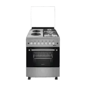 Product details 60 X 60cm 2 Gas Burner + 2 Electric Plate Premium Cooker with Electric Oven – Stainless Steel – Made in Turkey (3YR WRTY) Experience the perfect combination of style, durability, and performance with the SPJ 2 Gas Burner + 2 Electric Plate Cooker – a premium quality appliance made in Turkey, designed for modern kitchens and serious home chefs. Crafted with a full stainless steel body, this cooker not only adds a sleek, polished look to your kitchen but also offers unmatched resistance to rust, stains, and heat damage – ensuring long-lasting performance and effortless cleaning. Whether you're preparing family meals or hosting guests, this SPJ cooker delivers efficiency and flexibility, featuring three high-performance gas burners, one electric hot plate, and a spacious gas oven with a glass door and interior lighting for convenient baking and roasting. Key Features: ✅ Premium Turkish-Made Quality – Manufactured to high European standards for superior reliability and durability. ✅ Stainless Steel Finish – Sleek, rust-resistant body that’s easy to clean and stylish in any kitchen. ✅ 2 Gas Burners + 2 Electric Plate – Enjoy the flexibility of gas and electric cooking on a single appliance. ✅ Spacious Gas Oven – Even heat distribution with an oven light and viewing window for convenient monitoring. ✅ Glass Lid & Control Panel – Tempered glass top doubles as a splash guard and adds to its elegant design. ✅ Easy-to-Use Knob Controls – Smooth-turn knobs for precise flame and oven temperature regulation. ✅ Built-in Safety Features – Flame failure device ensures peace of mind in case the flame goes out unexpectedly. ✅ Energy Efficient – Designed to consume less gas while providing optimal performance. Why Choose SPJ? SPJ is a trusted premium brand known for its innovative, long-lasting home appliances. With this gas cooker, you’re investing in quality craftsmanship, elegant design, and reliable performance — a perfect fit for any modern kitchen. Ideal for: Home kitchens, small restaurants, apartments, or anyone seeking a dependable, high-quality cooking appliance. Specifications Key Features Brand: SPJ Origin: Made in Turkey Body Material: Full Stainless Steel Number of Burners: 2 Gas + 2 Electric Plate Oven Type: Electric Control: Manual Knobs Oven Viewing Window: Yes Safety Features: Flame Failure Device Lid: Tempered Glass Top Cover Color: Silver/Black Installation Type: Freestanding