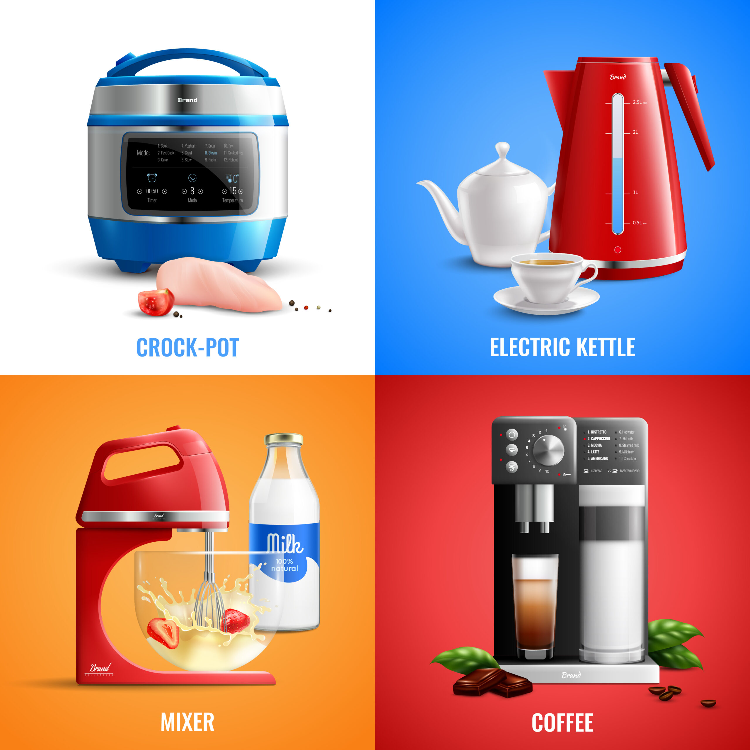 Small Appliances (12) Air fryers (1) Blenders (4) Deep Fryers (3) Kitchen Accessories (1) Mixers (1) Pressure Cookers (1) Filters