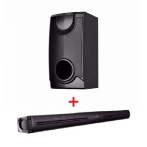 Key Features 2.1 multmedia soundbar speaker Powerful subwoofer Led display Powerful intergrated amplifier Dgital fm radio USB Card reader Optical fibre/coaxial/AUX Complete remote control Affordable