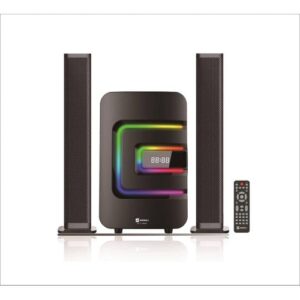 Sayona Convertible SoundBar With Bluetooth Karaoke Radio Function-Black/Silver