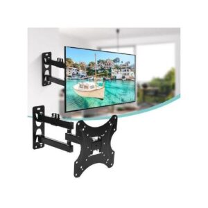 Key Features Swivels, tilts & adjustable TV Wall Mount Bracket  Suits LCD/LED/Plasma TV Weight load of 50KGs Mount for size 14"-55" TV  Colour: Black It's a hand like TV wall mount