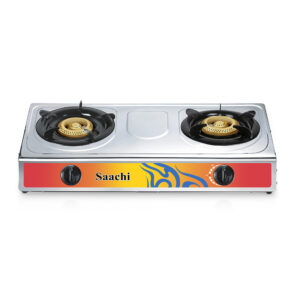 NL-GAS-5220-MAIN-IMAGE - Top Home Appliances Ug Features: Double burner Stainless steel body Whirlwind technology Automatic ignition Enamel coated, detachable trivets and trays Rotatable pipe Type of gas: Liquified petroleum gas Safer to use