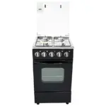 Specifications Brand: Ambassador Model: CB5531 Type: 3 Gas & 1 Electric Cooker with Gas Oven Burners: 3 gas burners, 1 electric hotplate Oven: Gas oven with grill function Control: Manual knobs for burners and oven Oven Door: Transparent window for monitoring Safety: Flame failure protection Glass Top Cover Color: Black Dimensions: 50×50 cm Manual Ignition Design: Sleek black finish with easy-to-clean surfaces 3 Years Warranty