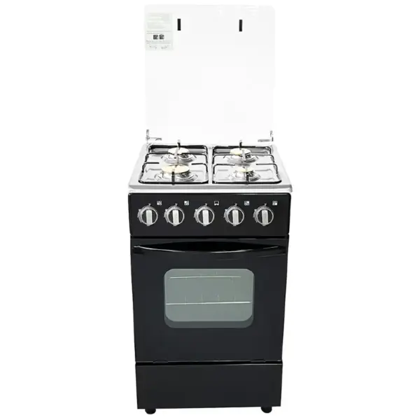 Specifications Brand: Ambassador Model: CB5531 Type: 3 Gas & 1 Electric Cooker with Gas Oven Burners: 3 gas burners, 1 electric hotplate Oven: Gas oven with grill function Control: Manual knobs for burners and oven Oven Door: Transparent window for monitoring Safety: Flame failure protection Glass Top Cover Color: Black Dimensions: 50×50 cm Manual Ignition Design: Sleek black finish with easy-to-clean surfaces 3 Years Warranty