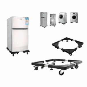 Maintaining ventilation of the bottom of the objects, anti-moisture, anti-rust and easy to be moved and cleaned. Smooth and firm Adjustable and convenient movement Maximum load: 148KG Maximum stretch: 56x56cm Height: 10cm