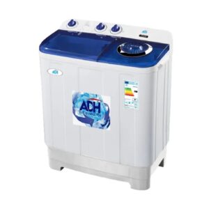 The ADH 7Kg Twin Tub Washing Machine with streamlined designed washing machines come with user-friendly control panels, as well as the options and performance you need.